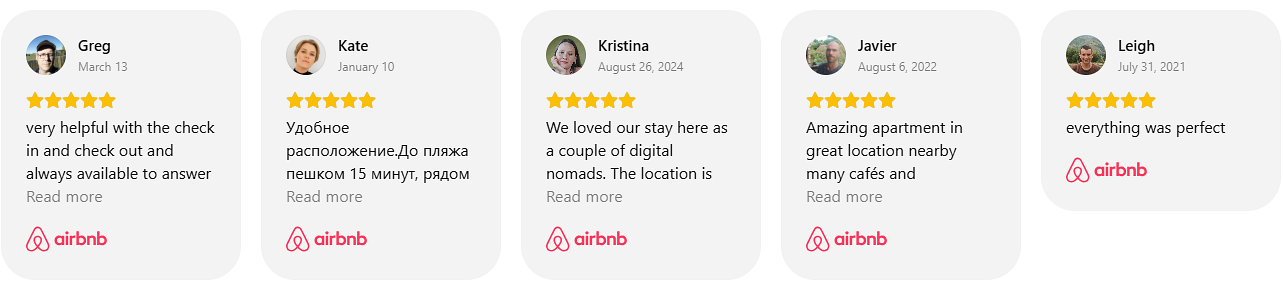 Отзывы на Airbnb